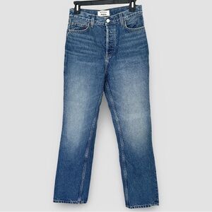 REFORMATION Hanna Slouch Mid Rise Straight Jeans (size 25)